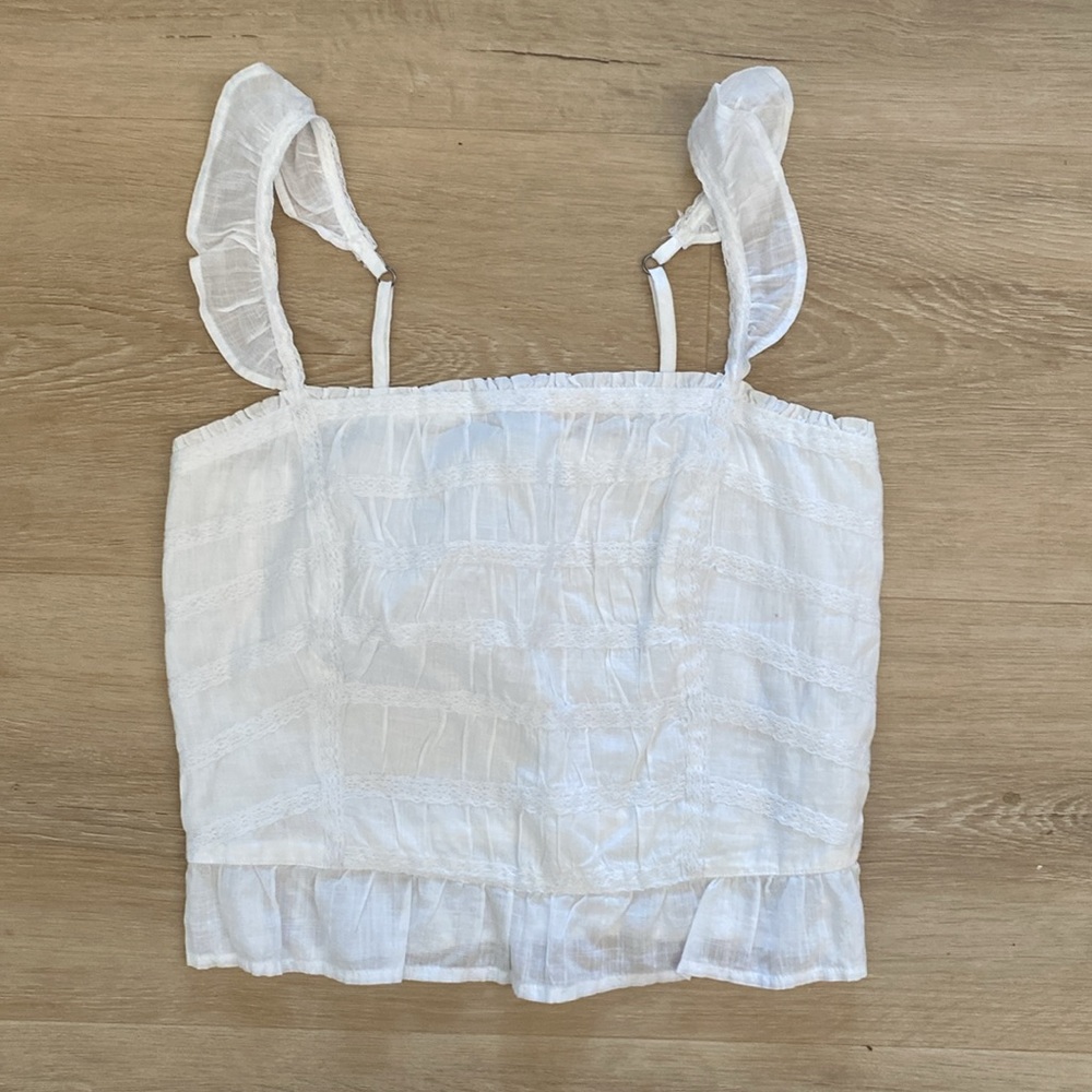 Abercrombie & Fitch Women's White Crop-top